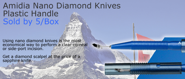 Amidia Nano Diamond Knives Plastic Handle