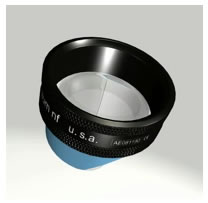 Two-Mirror Glass Trabeculum Laser Lens (No Flange - No Fluid)